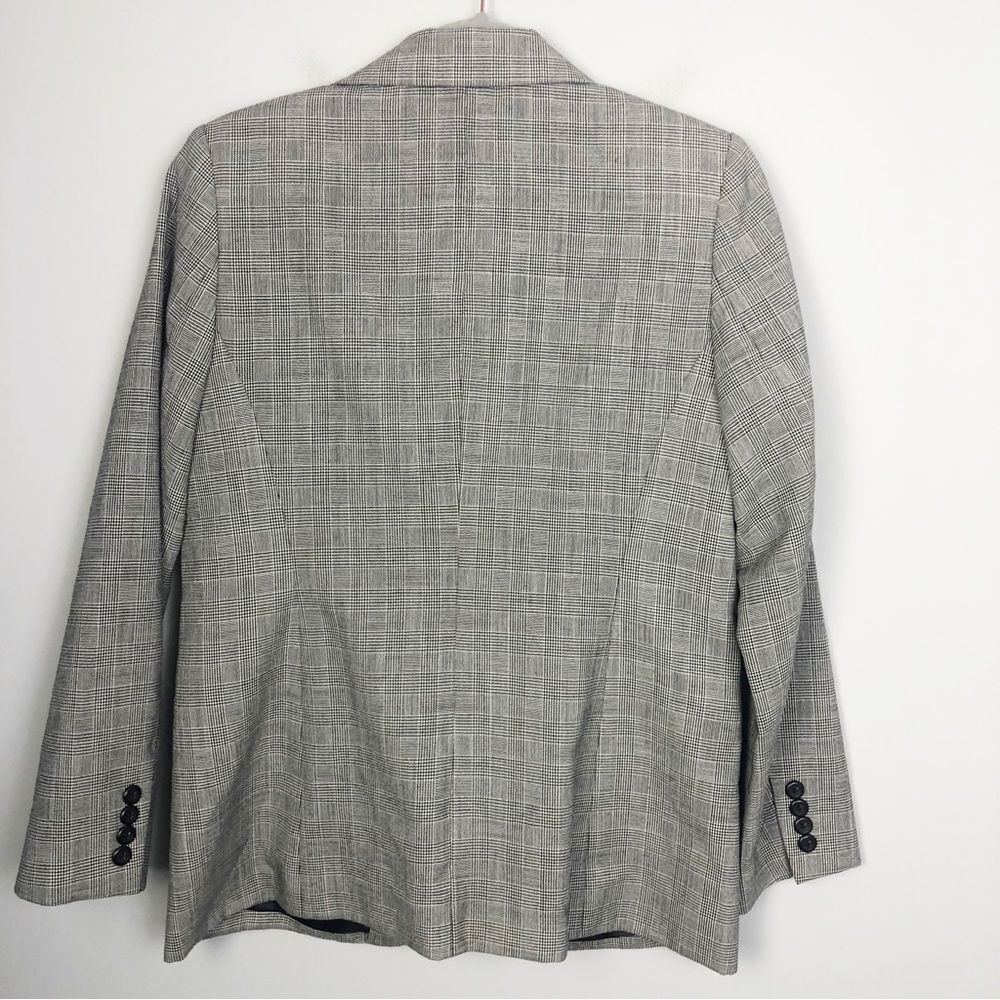Pendleton | Black & White Plaid Button Front Virg… - image 7